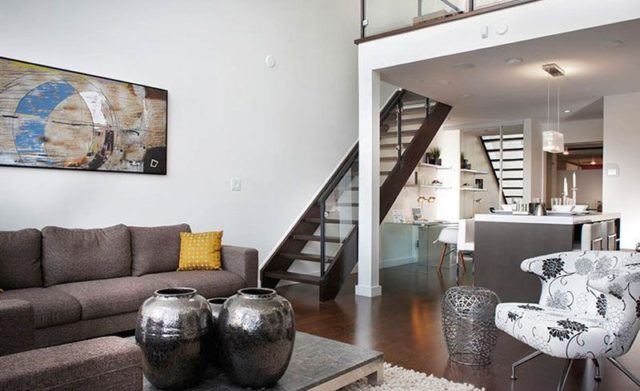 loft style condo living room